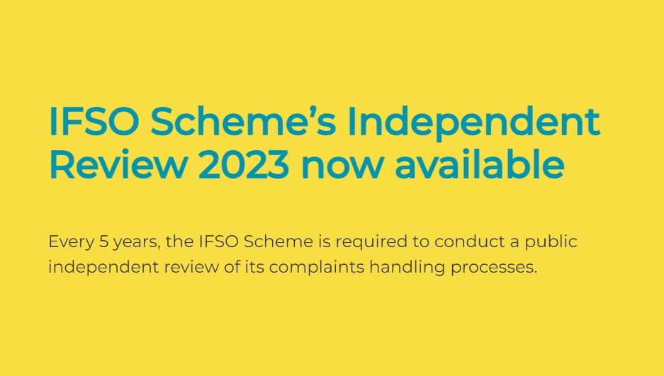 IFSO Scheme’s Independent Review 2023 now available